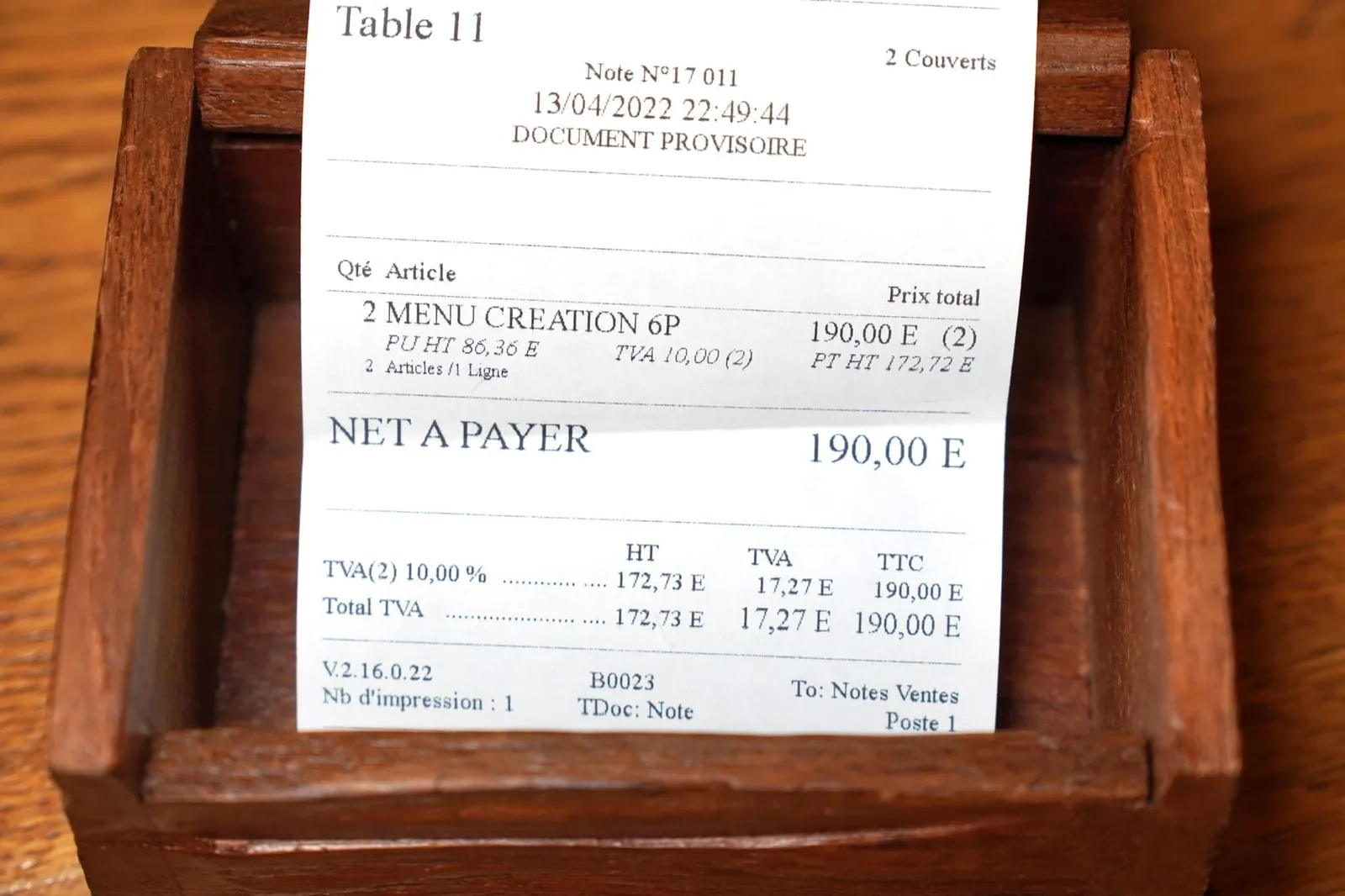 💰 ราคา 190 €