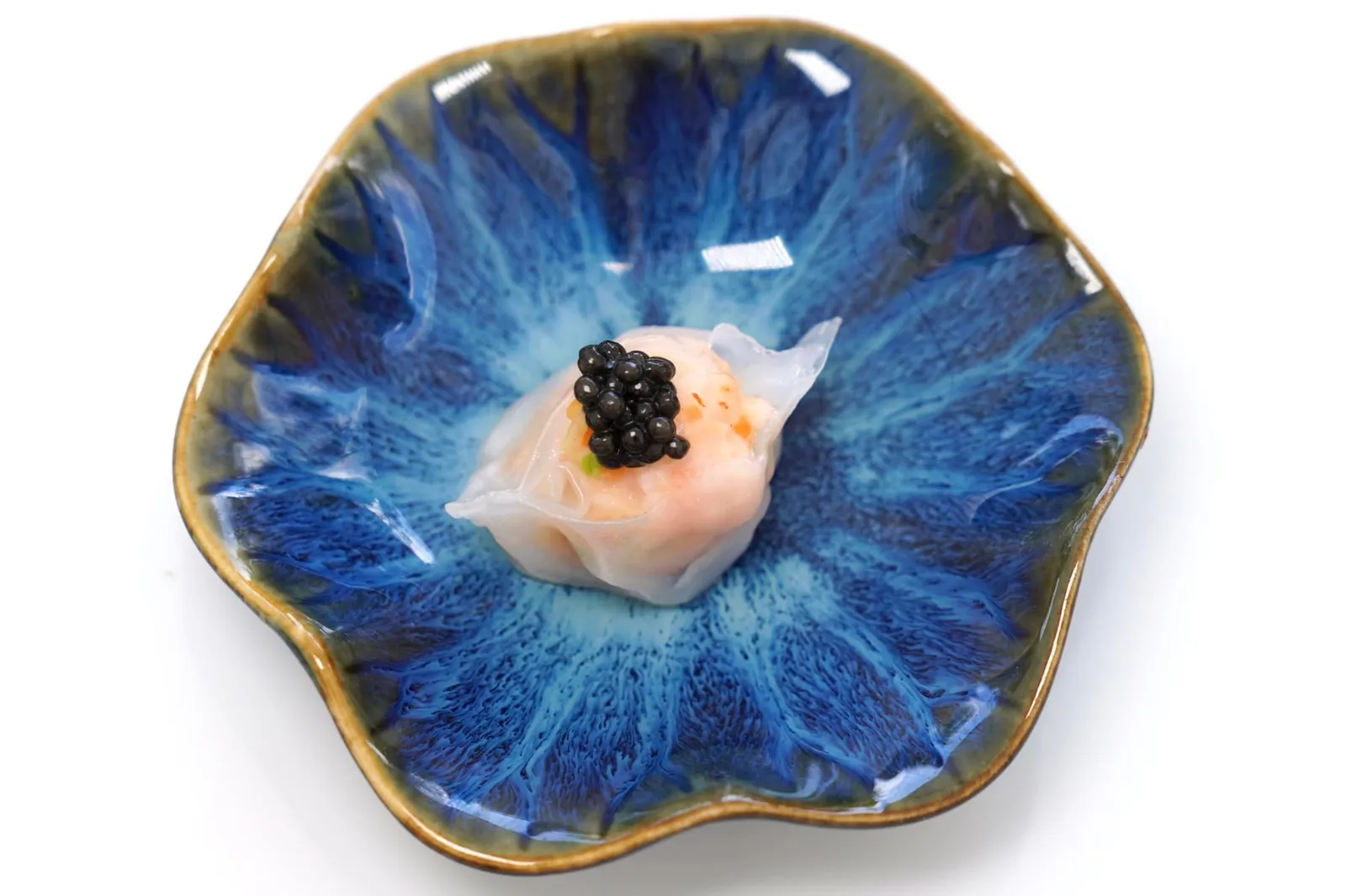 Amuse bouche ก่อนเริ่มมื้ออาหารพนักงานจะต้อนรับเราด้วยติ่มซำกันคนละชิ้น เนื้อกุ้งนุ่มเด้ง ในขณะที่ชิ้นแป้งกระด้างไปบ้างเล็กน้อย พนักงานเสิร์ฟมากับซอสจิ๊กโฉ่เข้ากันได้อย่างลงตัว (13/20)