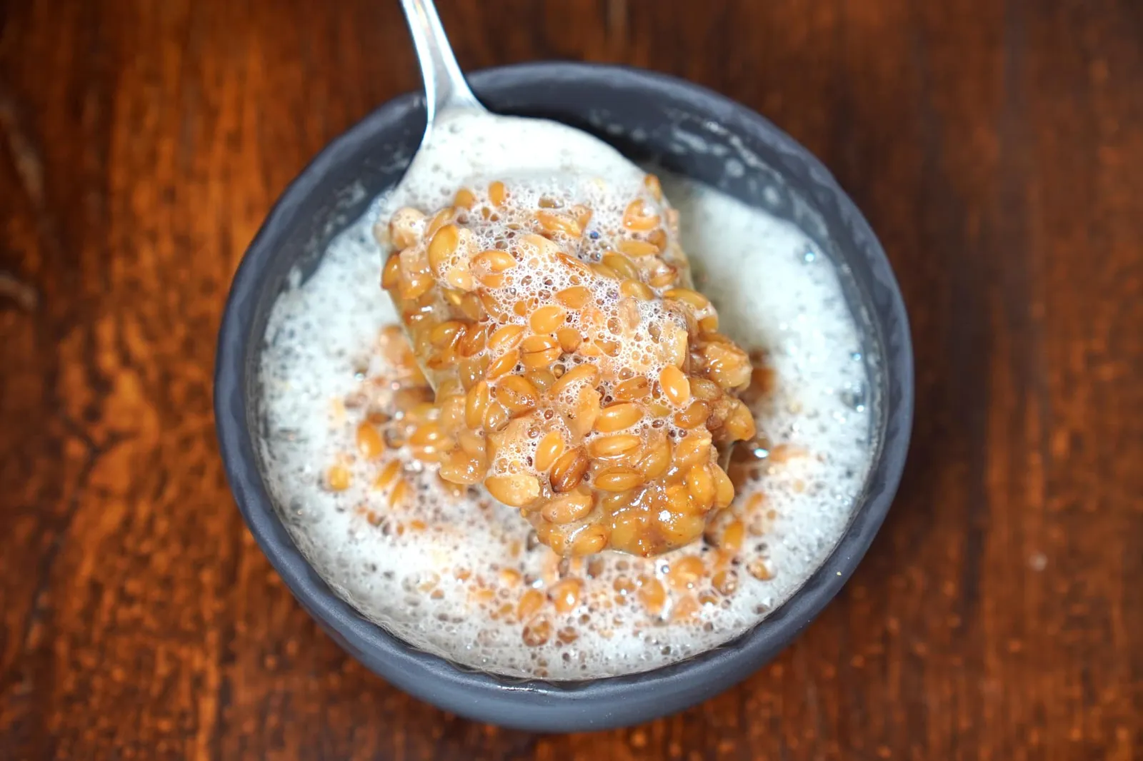 Risotto de Petit Epeautre, Emulsion Citron อีกจานหนึ่งคือ Engrain Risotto เคี้ยวหนึบปรุงมาใน Citron Emulsion รสเปรี้ยวช่วยตัดรสชาติกับ Main Course แต่ละจานได้เป็นอย่างดี