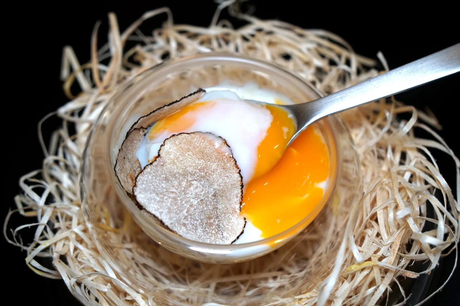 55 minutes slow cooked egg on a Parmesan cheese fondue, fresh black truffle and crispy pancetta powder ไข่ที่ผ่านการ slow cooked นุ่มเเละสุกเท่ากันดีมากตัดความความกรอบนิดๆของเเพนเชตต้า เสริมด้วยรสชาติเค็มนิดๆของพาเมซานชีสฟองดูด้านล่าง ส่วนเรื่องกลิ่นต้องยกให้กับพระเอกอย่างทรัฟเฟิลที่หอมเด่นตั้งเเต่ยกมาเสิร์ฟเลยทีเดียว (16/20)