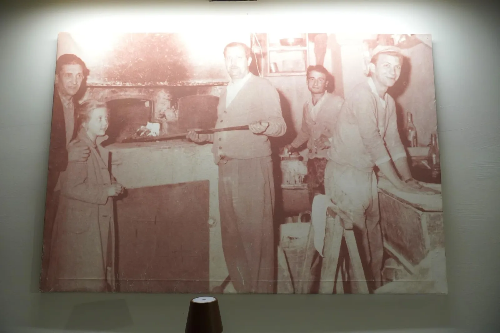 ภาพของคุณพ่อของเขฟซึ่งเป็น Pizzaiolo รุ่นที่สอง