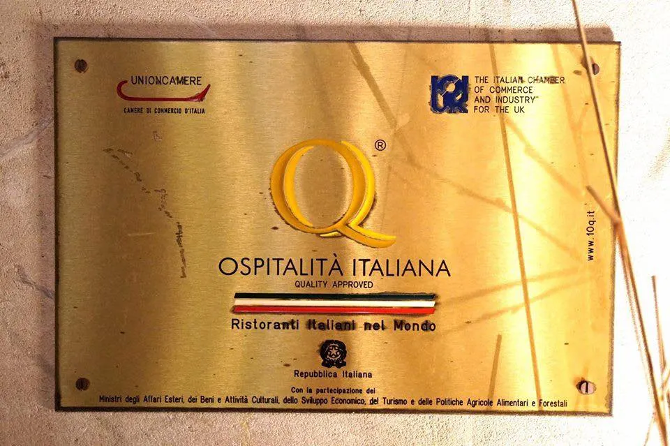 ได้รับ Ospitalità Italiana Gold ด้วย