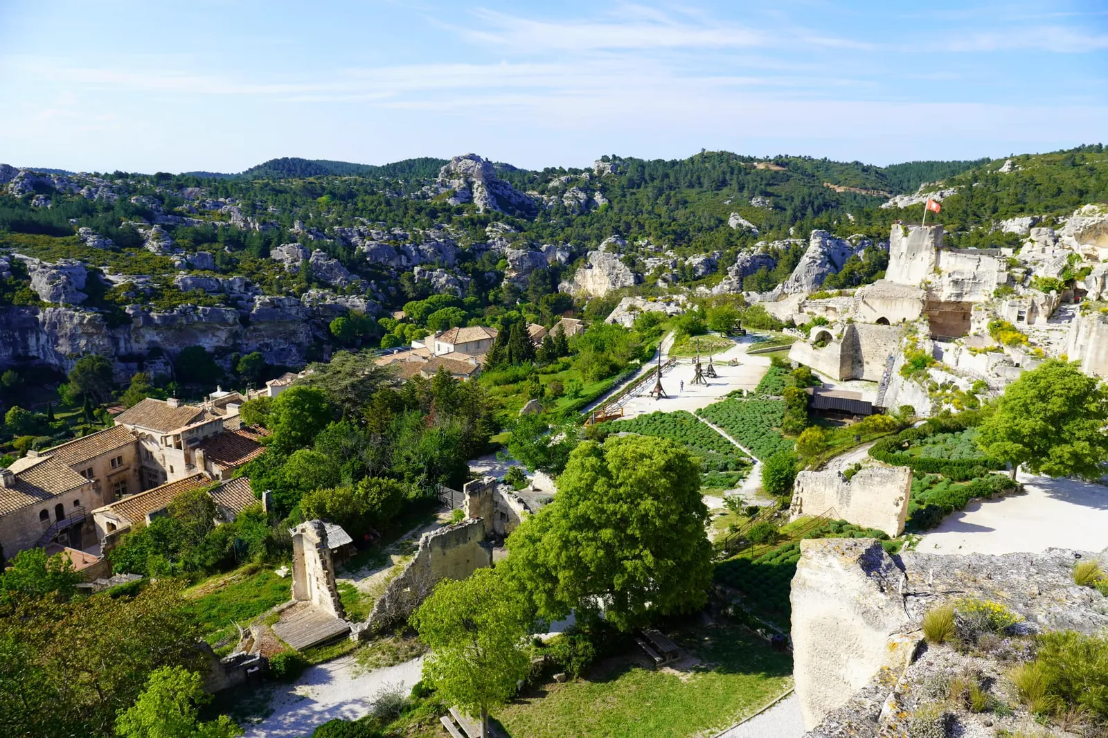ทัศนียภาพแบบ Panorama จาก Château des Baux