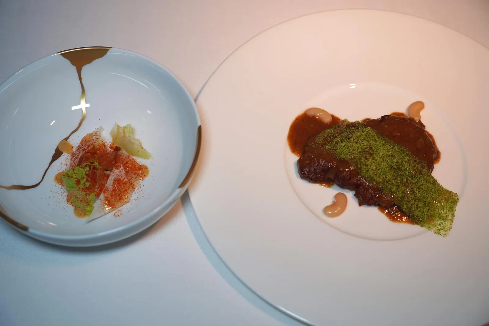 Recipe 42/98 Larded meat à la mode Alexandre Dumas style salad เมนูลำดับที่ 42 นำเสิร์ฟมาพร้อมกันกับเมนูลำดับที่ 98 (16/20)