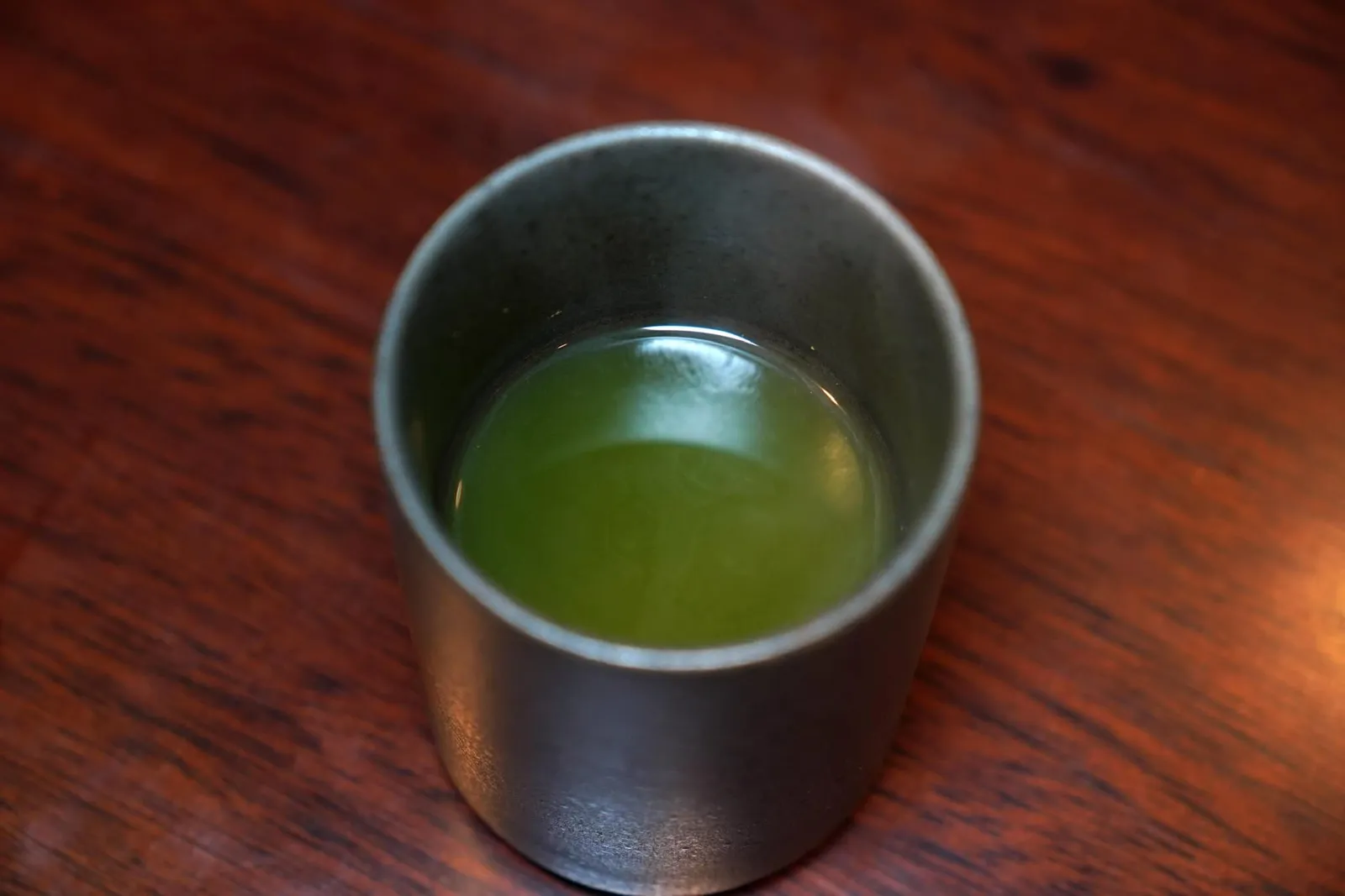 Matcha • ชาเขียว ล้างปากด้วยชาเขียวร้อนเสิร์ฟมาให้คนละแก้วแบบไม่มีค่าใช้จ่ายเพิ่มติม