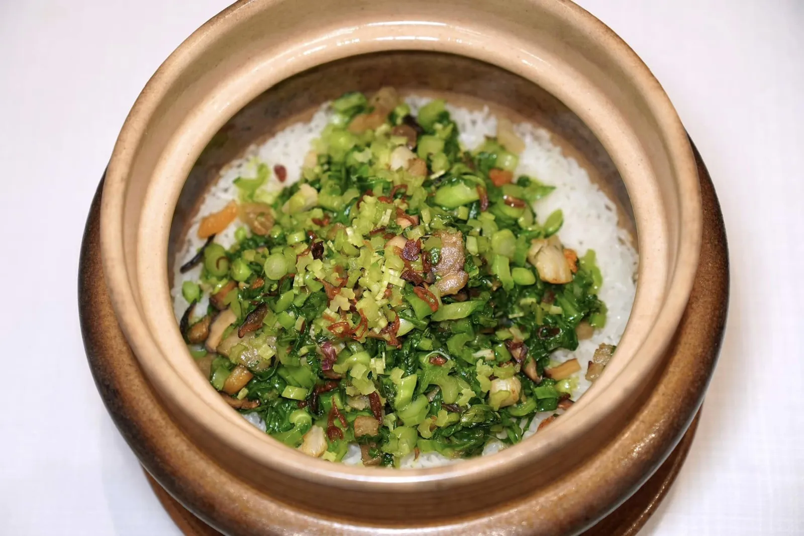 泉州传统芥菜饭 (98 CNY+)Traditional Quanzhou-style mustard greens and riceข้าวผัดสูตรพื้นบ้านของนครเฉวียนโจวมีความร่วน มัน หอมกลิ่นของปลาเค็มและผักนานาชนิด (16/20)