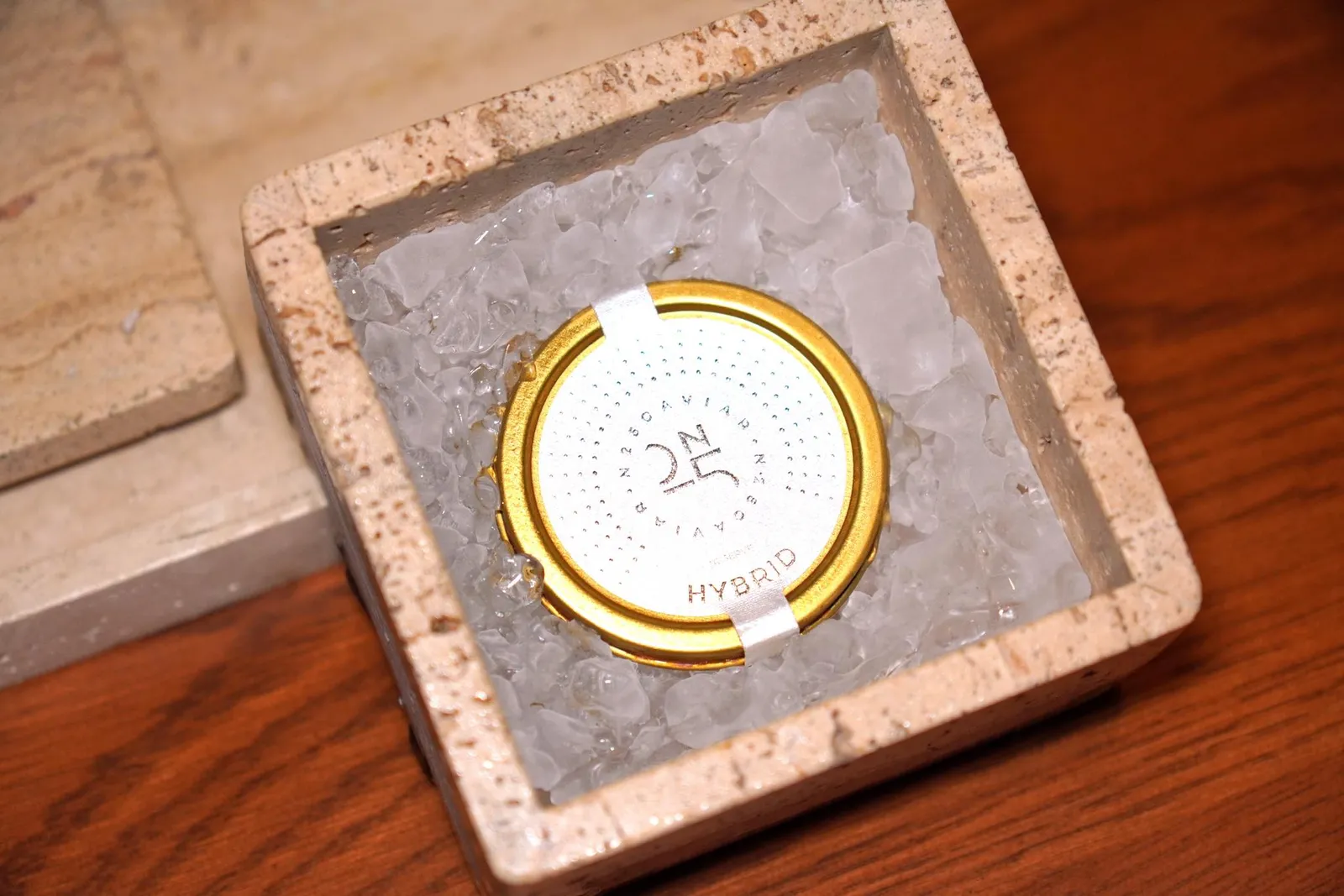 วัตถุดิบสำคัญก่อนเข้าสู่คอร์สถัดไปคือ N25 Caviar จากประเทศเยอรมนี