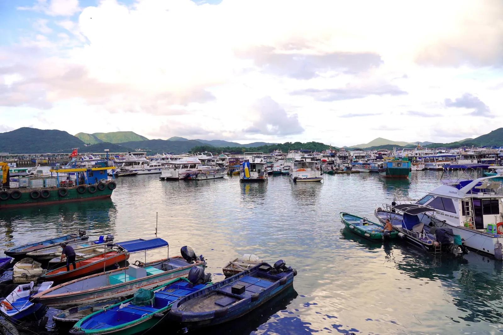 เรือของชาวประมงในพื้นที่