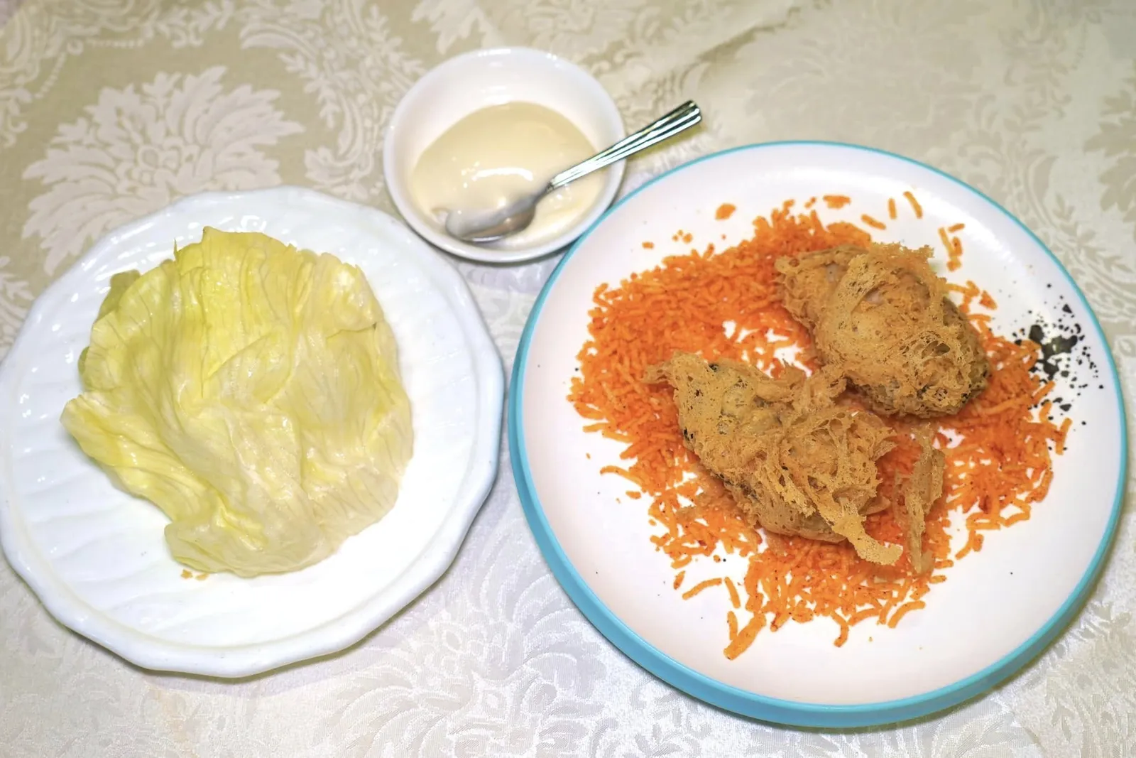 天婦羅桶蠔生菜包 (2件)Deep-fried Oyster with Lettuce On-sideหอยนางรมชุบแป้งทอดมาได้อย่างไร้ที่ติ เนื้อหอยนุ่มละมุน ไร้ซึ่งความคาว (15/20)