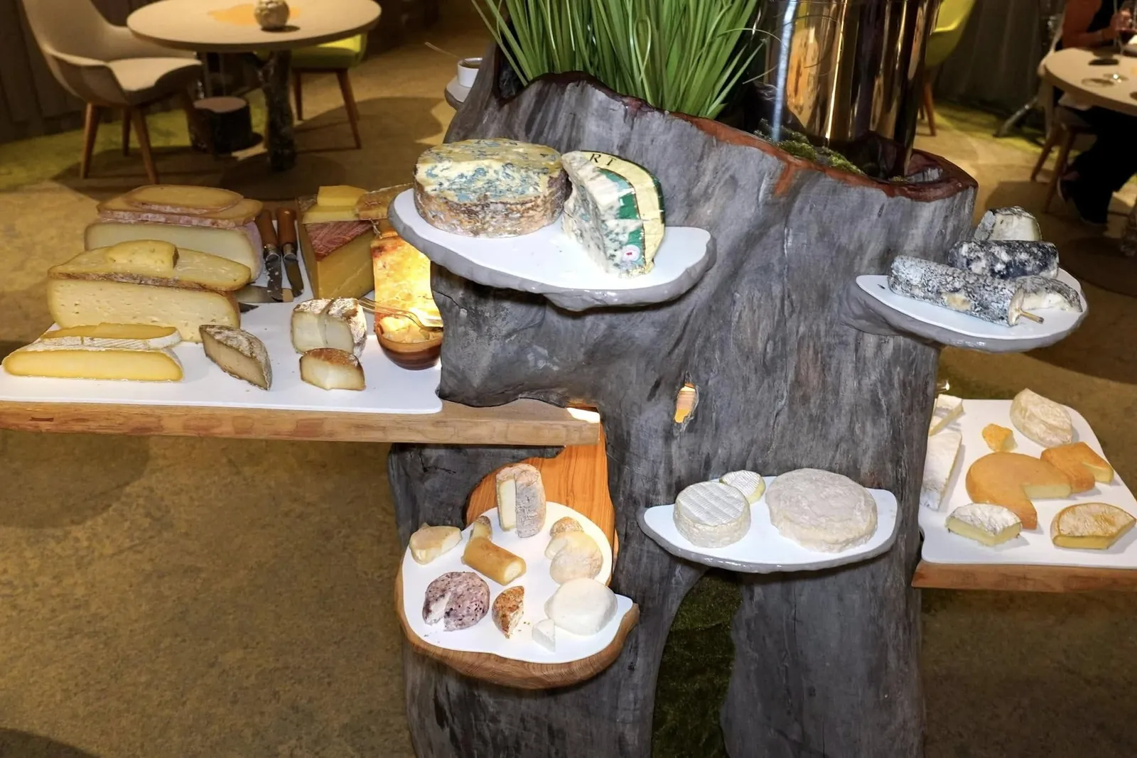 FROMAGES...From here and elsewhereจากนั้นเป็นคิวของชีสหลายชนิดทั้งชีสท้องถิ่นและชีสจากภูมิภาคอื่น ๆ เสิร์ฟมาบนรถคันใหญ่